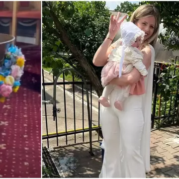 Roxana Hulpe, botez cu ștaif la Cluj. Micuța Zora a fost creștinată de tatăl vedetei