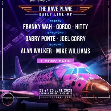 SAGA Festival lansează SAGA Rave Plane, o scenă în avion cu petreceri exclusiviste