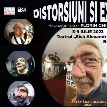 „Distoriuni și expresii”: Fotografii haioase ale unor cunoscuți actori români, într-o inedită expoziție la Festivalul Săptămâna Comediei