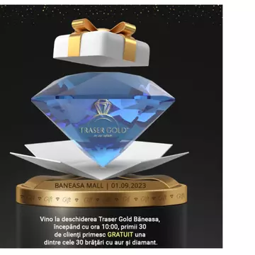 Traser Gold sărbătorește 21 de ani de excelență în domeniul bijuteriei prin inaugurarea unui nou magazin în Mall Băneasa