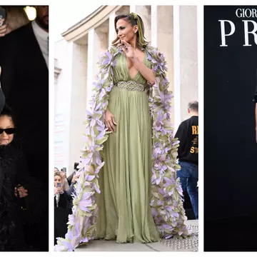 Cele mai spectaculoase ținute ale vedetelor de la Paris Fashion Week. Kylie Jenner, pe covorul roșu cu fetița ei, Stormi