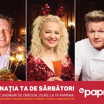 Anul acesta, Crăciunul este și mai gustos cu programele TV Paprika