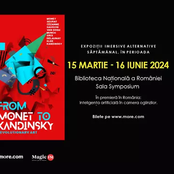 "Being Van Gogh" si "From Monet to Kandinsky. A Revolutionary Art", două expoziții imersive fascinate se deschid vineri 15 martie 2024, la Biblioteca Națională a României