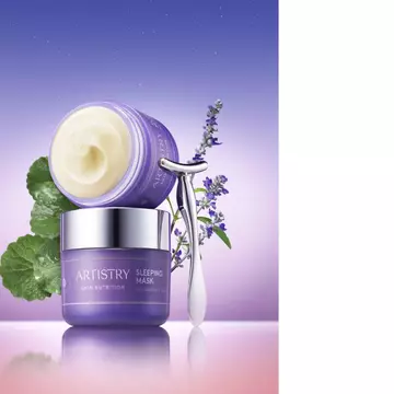 Trezește-te cu un ten mai neted și revitalizat folosind noua Mască de noapte Artistry Skin Nutrition de la Amway