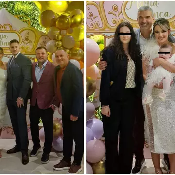 Diana Enache și Ionuț Vîntu și-au botezat fetița cu mare fast. Surpriza lui Adrian Enache pentru nepoata sa