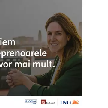 ING Bank și Visa anunță finalistele programului She’s Next. Zece antreprenoare vor intra în sesiuni de mentorat și coaching și se vor pregăti pentru granturile de 10.000 de euro