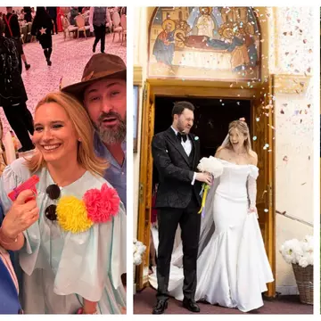 Cum s-au îmbrăcat Andreea Esca, Andra și Delia la nunta Roxanei Hulpe cu Bogdan Rădulescu, co-fondator Untold. Dress code-ul evenimentului a fost “Circus” / Galerie foto