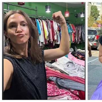 Adela Popescu demonstrează că nu trebuie să porți haine scumpe pentru a arăta bine. Actrița a făcut cumpărături de la magazine second hand