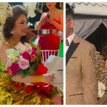 „Pentru ce s-a folosit folia?” Rochia de mireasă a unei românce a devenit virală pe TikTok
