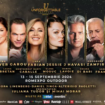 Unforgettable Festival aduce la București cei mai iubiți artiști ai tuturor timpurilor într-un maraton de duete unice în lume