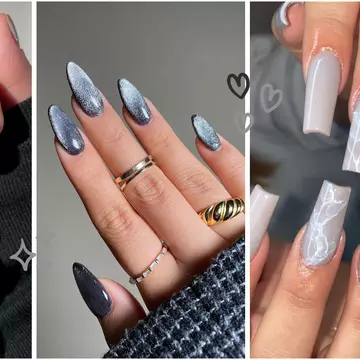 Culoarea gri, noul nude în toamna asta, în materie de manichiură. 10 idei din care să te inspiri