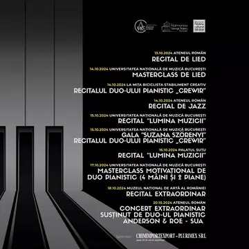 Bucureștiul redevine gazda unicului festival internațional de duo pianistic și lied. Duo Majura celebrează din nou muzica clasică și jazzul, alături de artiști de renume mondial, în câteva locații emblematice ale Capitalei.