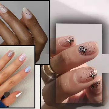 Modele de manichiuri cu sclipici pe care le poti purta şi la birou. Se potrivesc cu orice ţinută