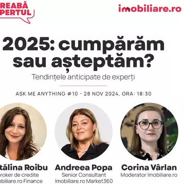 Cumpărăm o locuință sau mai așteptăm? Află cum folosești în 2025 tendințele pieței în avantajul tău dintr-un webinar gratuit