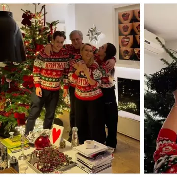 Andreea Esca a împodobit bradul împreună cu soțul ei, Alexandre Eram, și copiii lor. Imagini cu decorațiunile speciale alese de jurnalistă