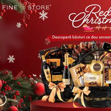 Cauți daruri unice de sărbători? Mergi la sigur cu coșuri cadou elegante de la FineStore!