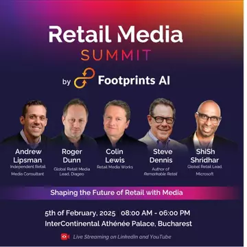 Footprints AI organizează Retail Media Summit 2025, primul eveniment din Europa Centrală și de Est dedicat industriei de Retail Media