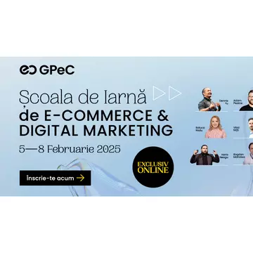 Școala de Iarnă GPeC Online 5-8 februarie: 15 sesiuni de cursuri și dezbateri intensive despre tot ce e important în E-Commerce și Digital Marketing în 2025