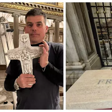 Un român, singurul străin care a lucrat la mormântul Papei Francisc de la Basilica Santa Maria Maggiore din Roma: „O emoție enormă”
