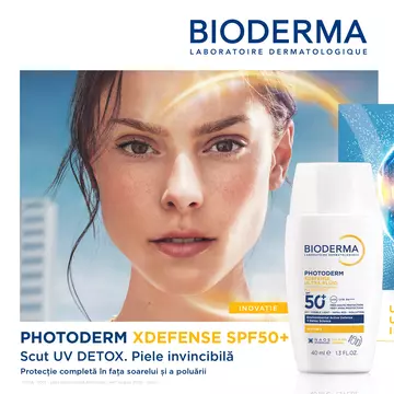Bioderma lansează Photoderm Xdefense Ultra-Fluid: primul SPF skin detox pentru protecție completă și ten vizibil mai luminos, disponibil în 3 variante 