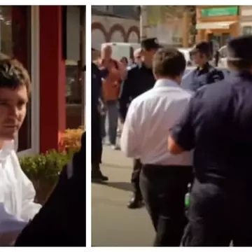 Filmare virală cu Nicușor Dan și Mirabela Grădinaru, băgați cu forța în dubă, de jandarmi. Cuplul prezidențial, în mijlocul celui mai tensionat protest civic / Video
