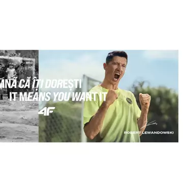 4F lansează o nouă platformă globală de comunicare „IT MEANS YOU WANT IT”, avându-l în prim-plan pe Robert Lewandowski