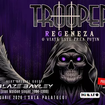 TROOPER: „Regeneza”, 28 Februarie 2026 & Invitat Special: Blaze Bayley (Ex Iron Maiden)