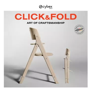 Noutatea de la CYBEX – scaunul de lemn CLICK & FOLD ce evidențiază măestria artei meșteșugului