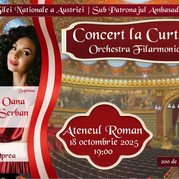 „CONCERT LA CURTEA IMPERIALĂ,” cu tenorul ŞTEFAN von KORCH şi soprana OANA MARIA ŞERBAN, pe 18 octombrie la ATENEUL ROMÂN