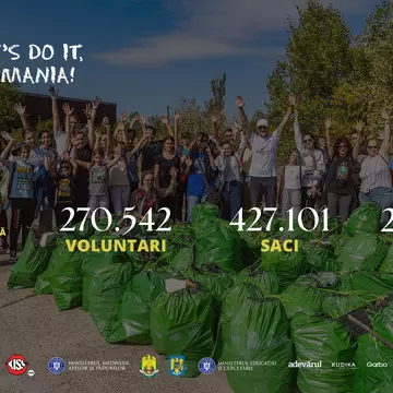 Peste 270.000 de voluntari mobilizați în primul an în care Ziua de Curățenie Națională s-a desfășurat sub lege oficială