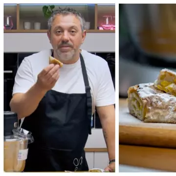Ștrudel cu dovleac, după rețeta lui chef Sorin Bontea. Cum se prepară cel mai simplu dulce al toamnei