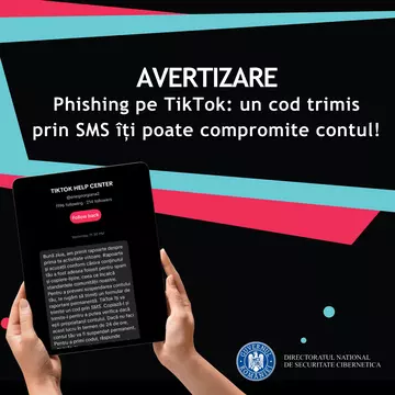 Românii, atenționați DNSC. Cât de ușor îți poate fi furat contul de TikTok: „S-a raportat primirea unor mesaje suspecte”