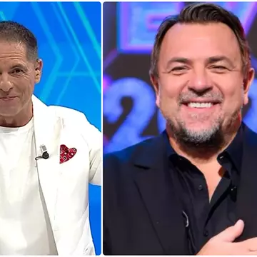 Horia Brenciu și Dan Negru, surprinși împreună. Cei doi au decis să colaboreze. Artistul i-a spus prezentatorului că este „unul dintre bătrânii” televiziunii din România