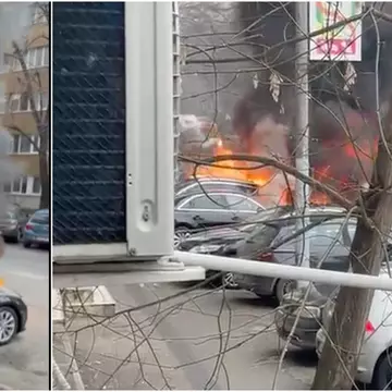 O femeie a murit după ce o mașină electrică a luat foc în zona Crangași din București. Șoferul a scăpat cu viață din incendiu