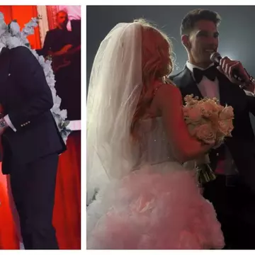 Andreea Bălan, în rochie de mireasă pe scena Sălii Palatului. Artista a repetat nunta cu Victor Cornea