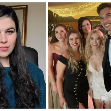 Cine este și cum arată sora lui Victor Cornea. Andrada Cornea lucrează la NASA și a venit special din America pentru nunta fratelui ei cu Andreea Bălan