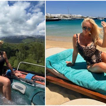 Cum arată Vica Blochina în costum de baie, la 50 de ani. Vedeta a atras atenția pe plajele din Mykonos