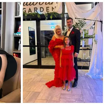 Elena Udrea și Adrian Alexandrov, apariție de senzație în rolul de nași! Fosta politiciană și fiica ei au strălucit în rochii asortate