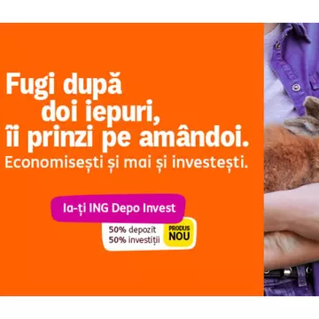 Ce faci cu banii puși deoparte? ING Bank lansează un produs prin care economisești și investești în același timp: ING Depo Invest
