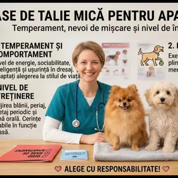 Rase de talie mică pentru apartament: temperament, nevoi de mișcare și nivel de întreținere