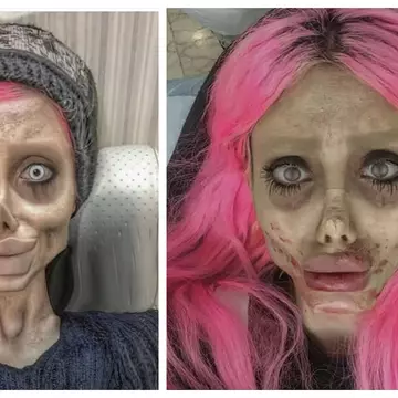 Ce s-a întâmplat cu „Zombie Angelina Jolie” după ce și-a arătat chipul real și s-a retras din atenția publicului