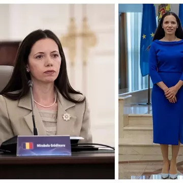 Mirabela Grădinaru și Maia Sandu, apariție elegantă în ținute asortate la conferința de la Chișinău! Detaliul care le-a unit