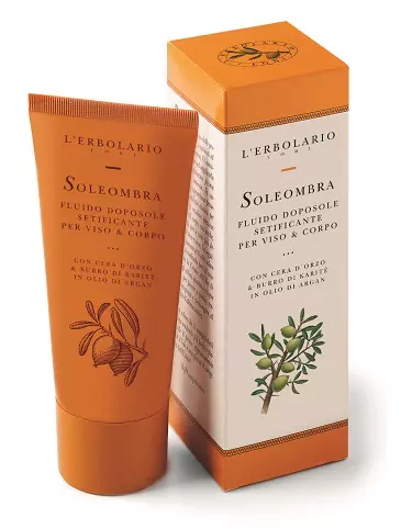 Soleombra Emulsie fluidă după plajă cu ceară de orz &unt de karite