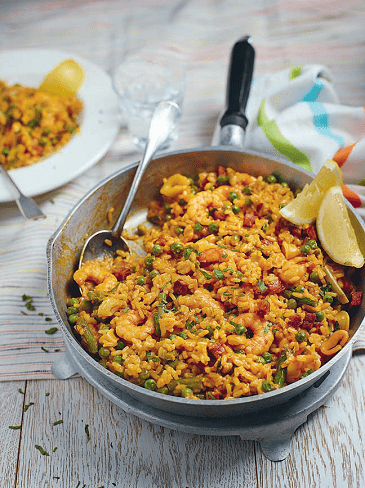 paella cu fructe de mare