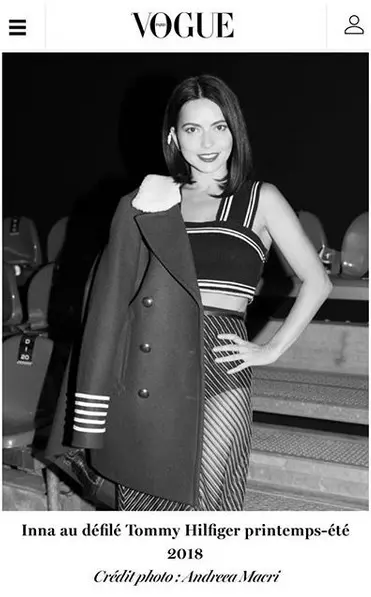 Inna a fost remarcată de Vogue.