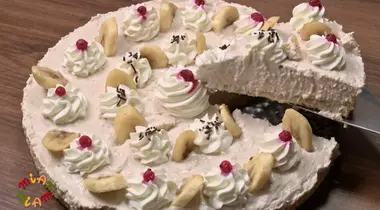 MIAM-MIAM! Cheesecake cu banane, fără coacere