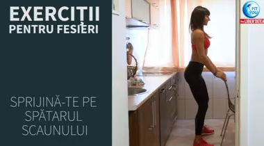 #FitYouAtHome! Exerciții pentru fesieri cu mobila din casă