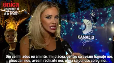 Ce amintiri are Bianca Drăgușanu din prima zi de școală?