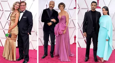 Cupluri pe covorul roșu la gala premiilor Oscar 2021
