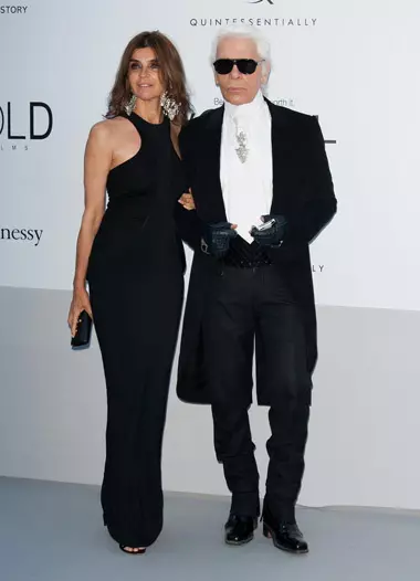 Carine Roitfeld și Karl Lagerfeld